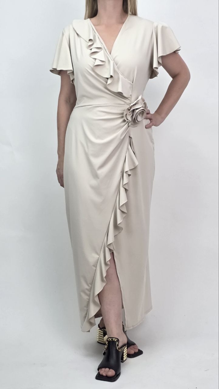 Sukienka Maxi Rose Elegance Champagne
