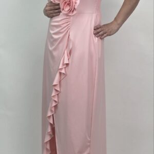 Sukienka Maxi Rose Elegance Pudrowy Róż