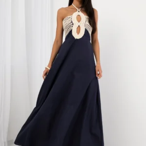 Sukienka Maxi Navy Rope Chic