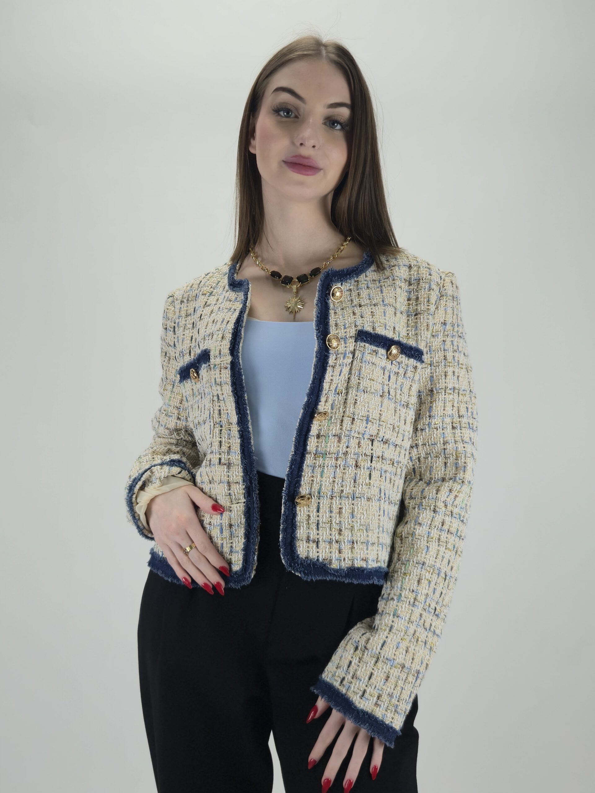Marynarka Chanel Étoile Navy Premium - obrazek 2