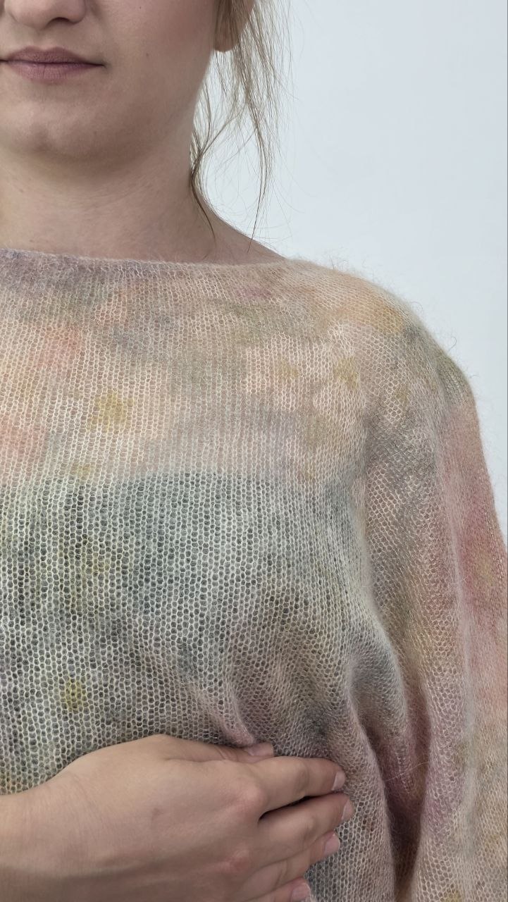 Sweter Kid Mohair Pastel Harmony – Luksusowy moher - obrazek 4