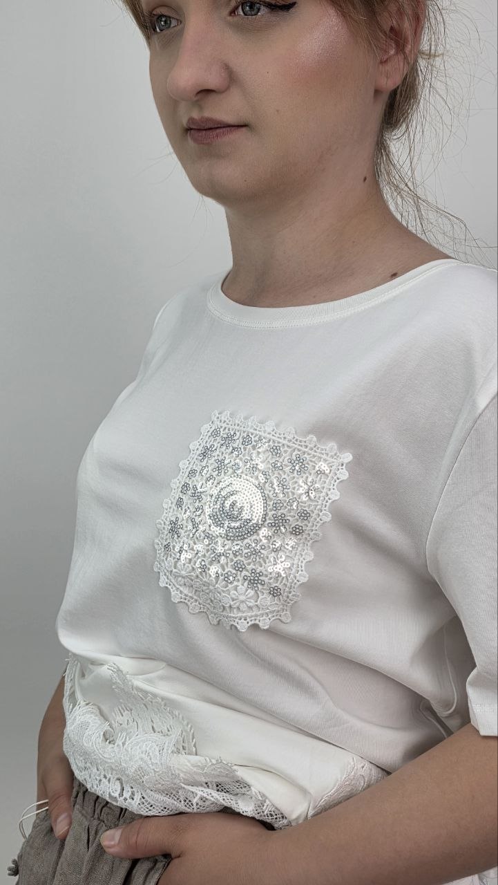 Bawełniana Bluzka Romantic Lace - obrazek 3