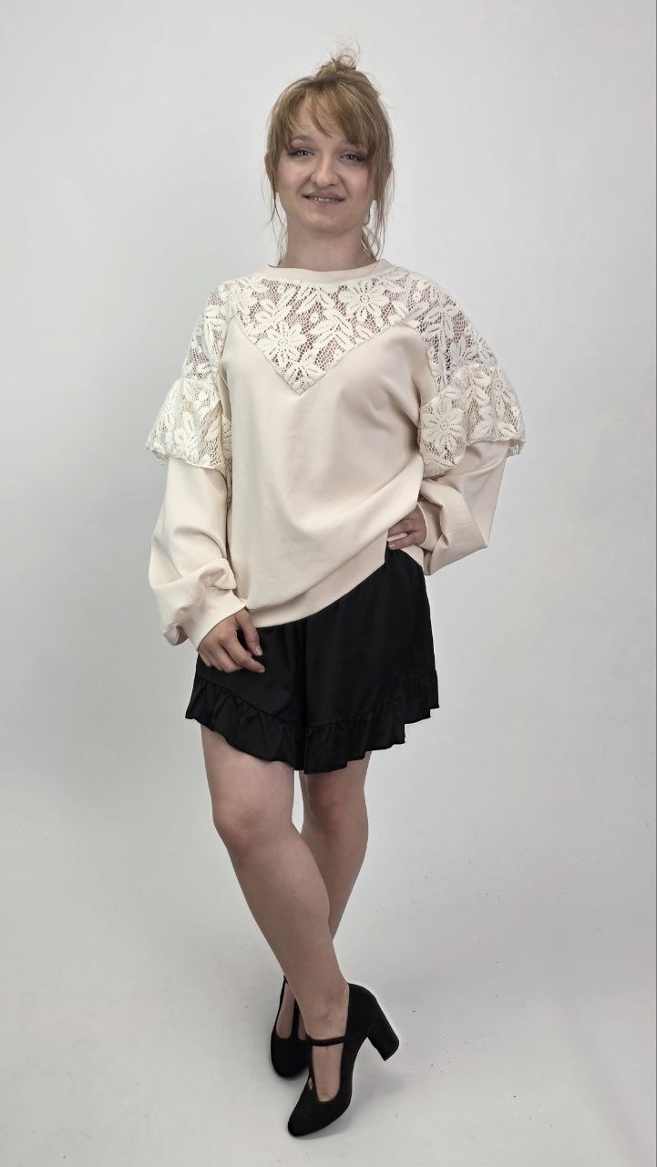 Bluza premium MIHO’S Belle Lace Ecru