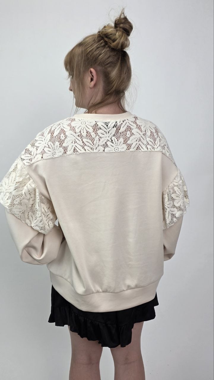 Bluza premium MIHO’S Belle Lace Ecru - obrazek 4