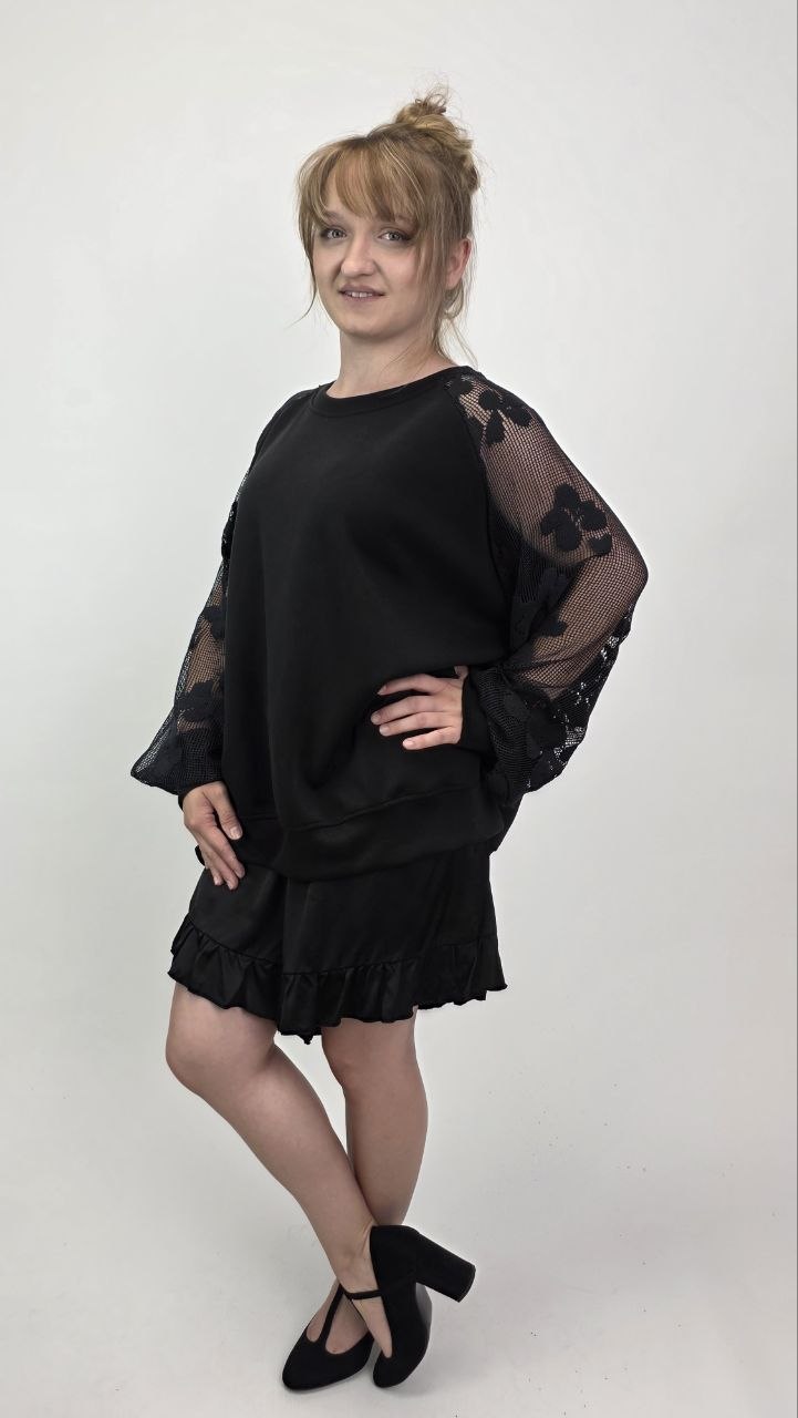 Masełkowa bluza z modalem Fleur Noire - obrazek 2