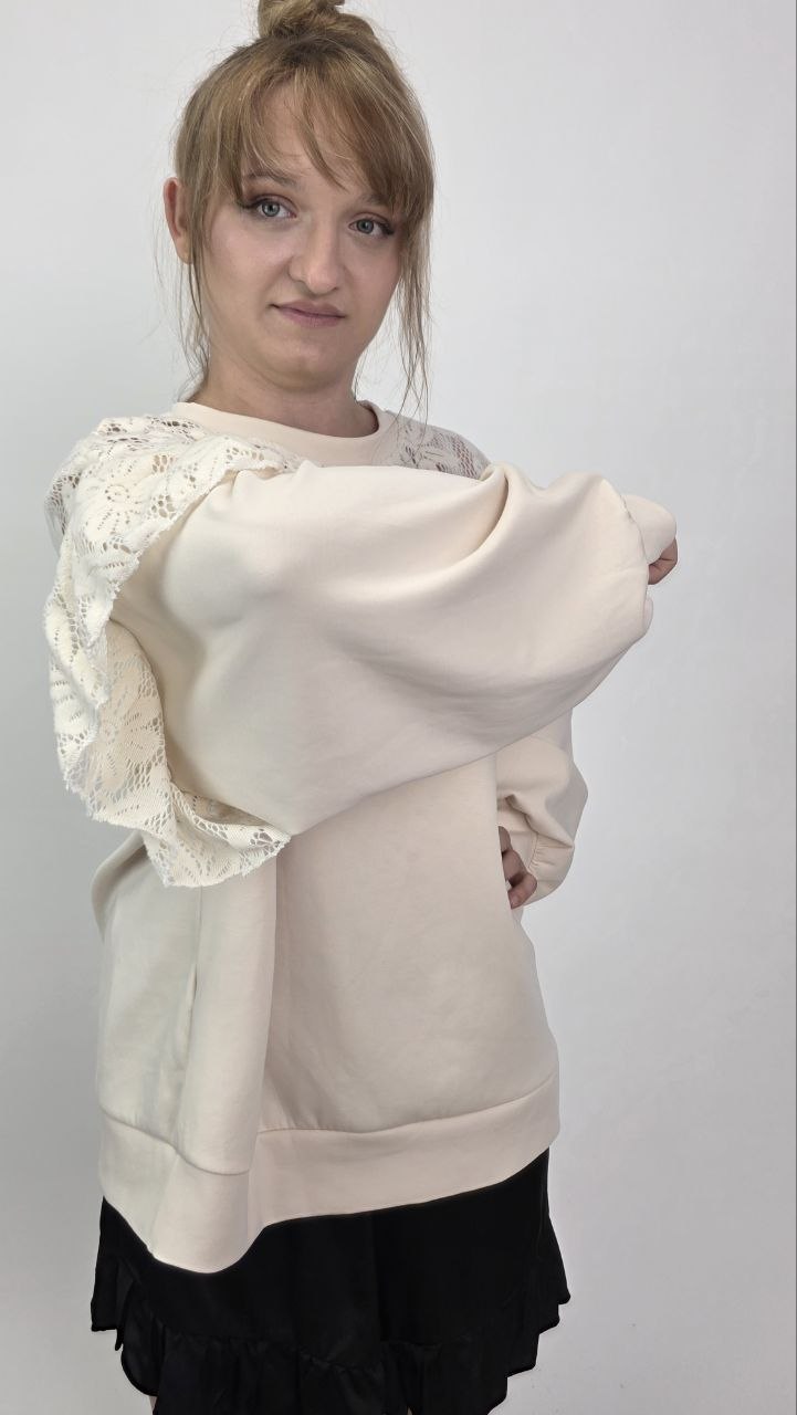 Bluza premium MIHO’S Belle Lace Ecru - obrazek 5