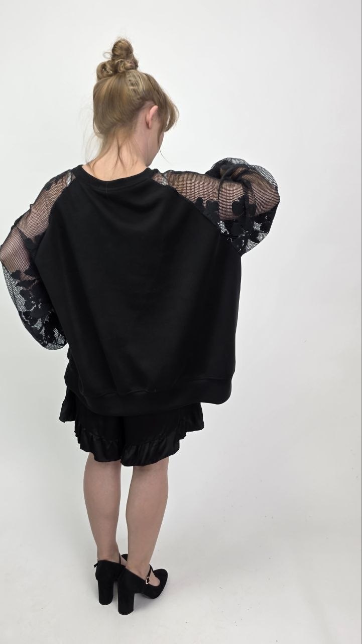 Masełkowa bluza z modalem Fleur Noire - obrazek 5