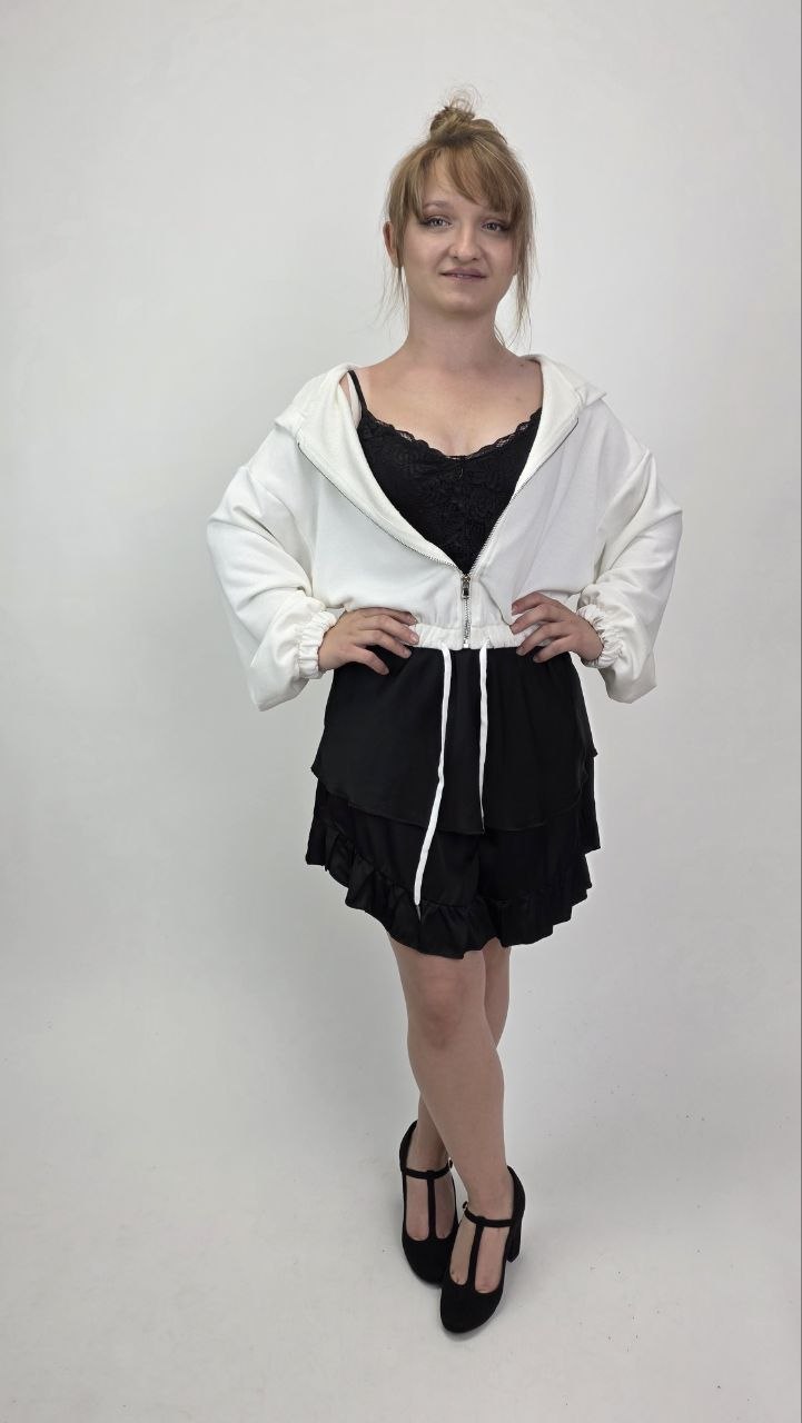 Włoska bluza bawełniana Firenze White