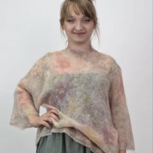 Sweter Kid Mohair Pastel Harmony – Luksusowy moher