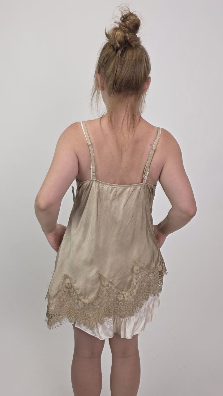 Asymetryczny top Toscana Lace Sand - obrazek 4