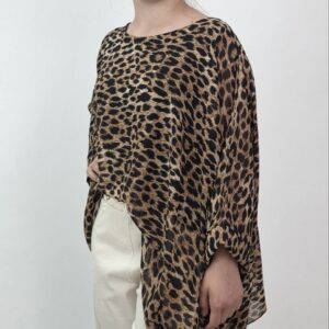 Bluzka Safari Chic Leopard– elegancka oversize
