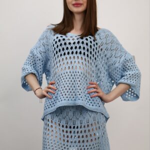Komplet Crochet Riviera beżowy