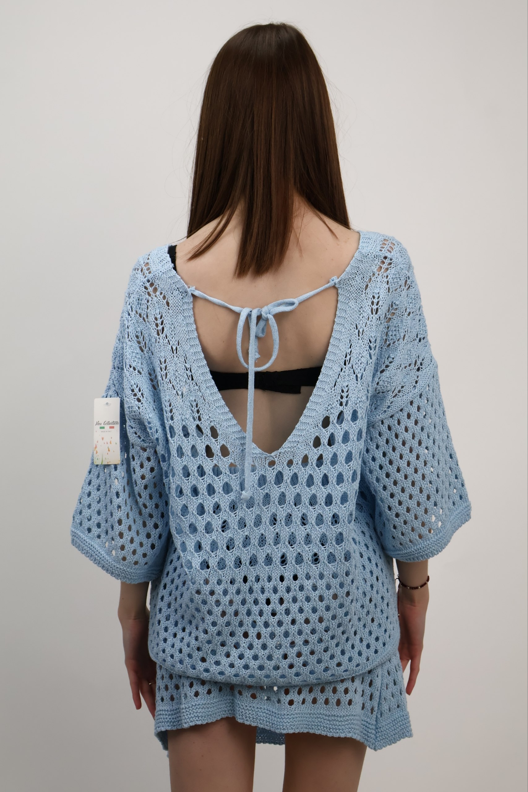 Komplet Crochet Riviera beżowy - obrazek 2
