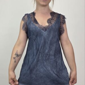 Dekatyzowany top Capri Lace Denim