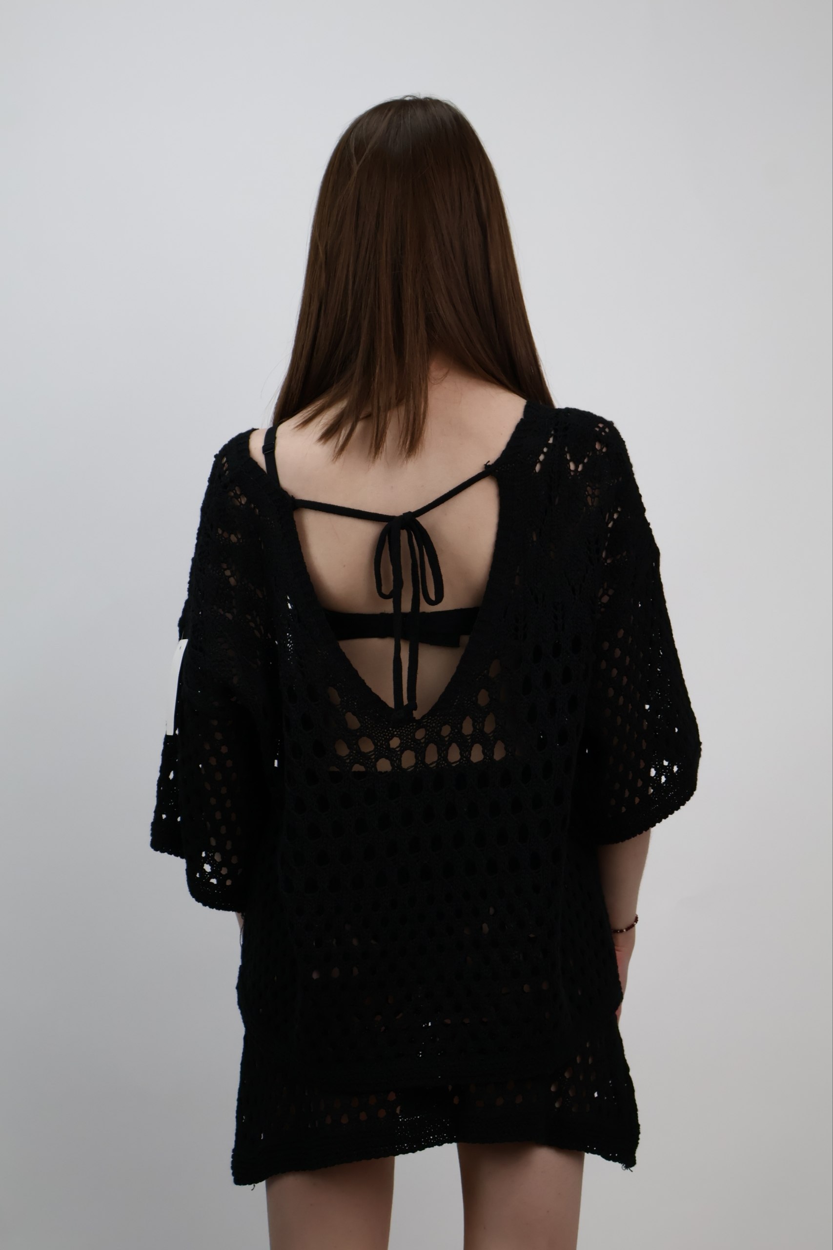 Komplet Crochet Riviera czarny - obrazek 3