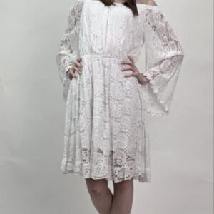 Sukienka Koronkowa White Romance