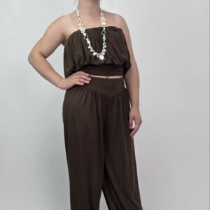 Komplet Bella Seta Chocolate Elegancki komplet