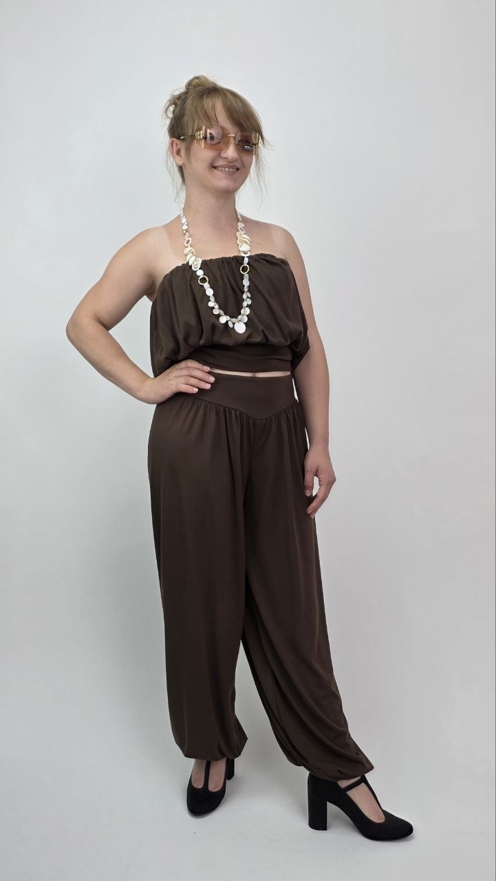 Komplet Bella Seta Chocolate Elegancki komplet