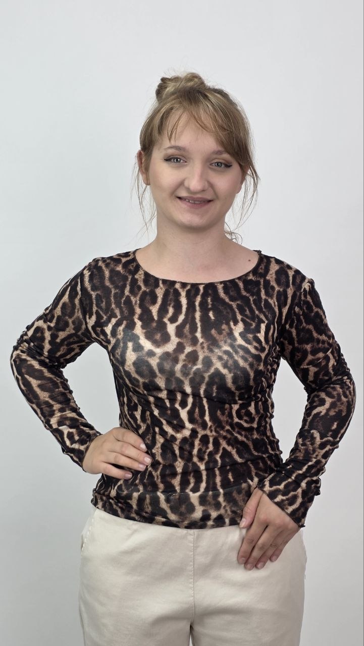 Bluzka Soft Cashmere Wild Leo