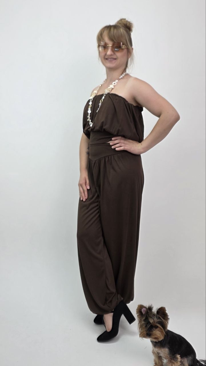 Komplet Bella Seta Chocolate Elegancki komplet - obrazek 3