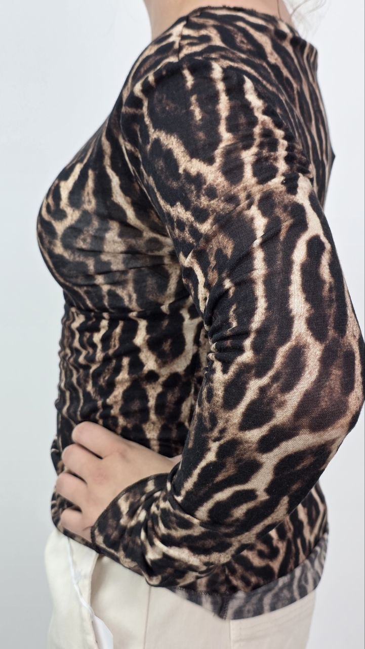 Bluzka Soft Cashmere Wild Leo - obrazek 4