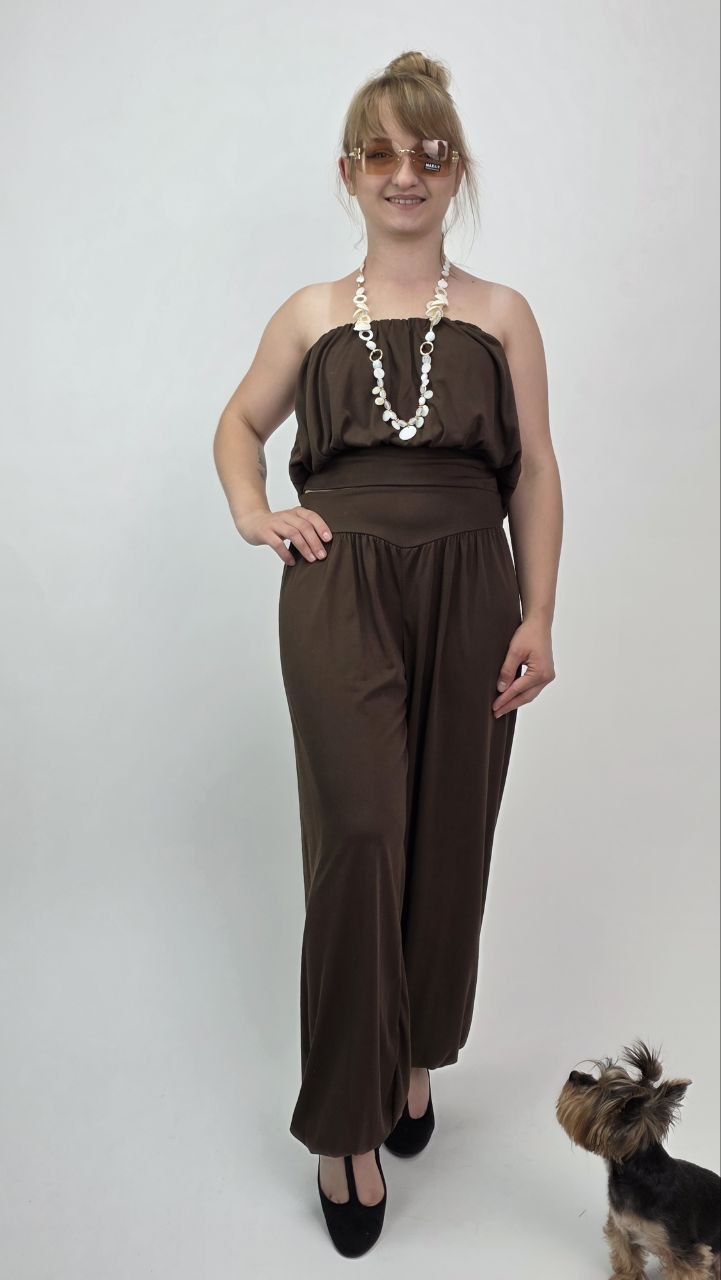 Komplet Bella Seta Chocolate Elegancki komplet - obrazek 2