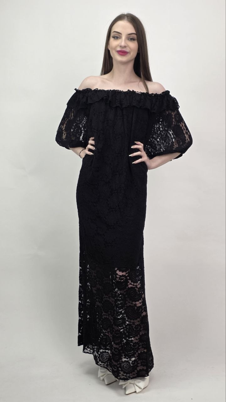 Sukienka Koronkowa Black Romance Maxi