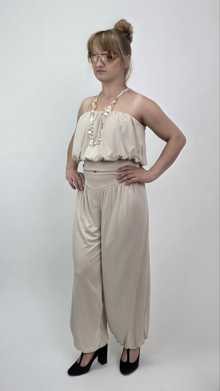 Komplet Bella Seta Beige – Elegancki komplet - obrazek 2