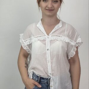 Koszula Boho Pure Cotton Bianca