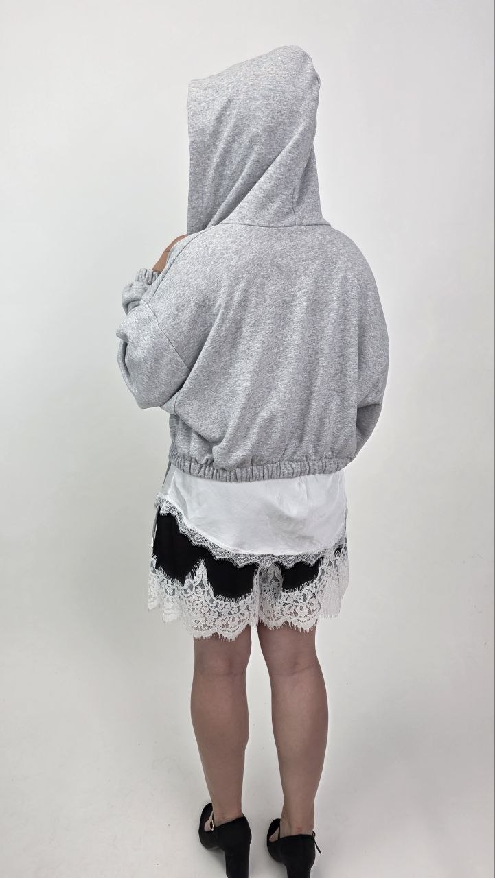 Włoska bluza bawełniana Firenze Grey - obrazek 6