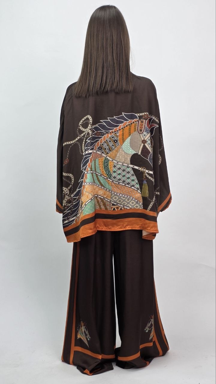 Włoski Komplet Premium Equestrian Chic Satyna - obrazek 4