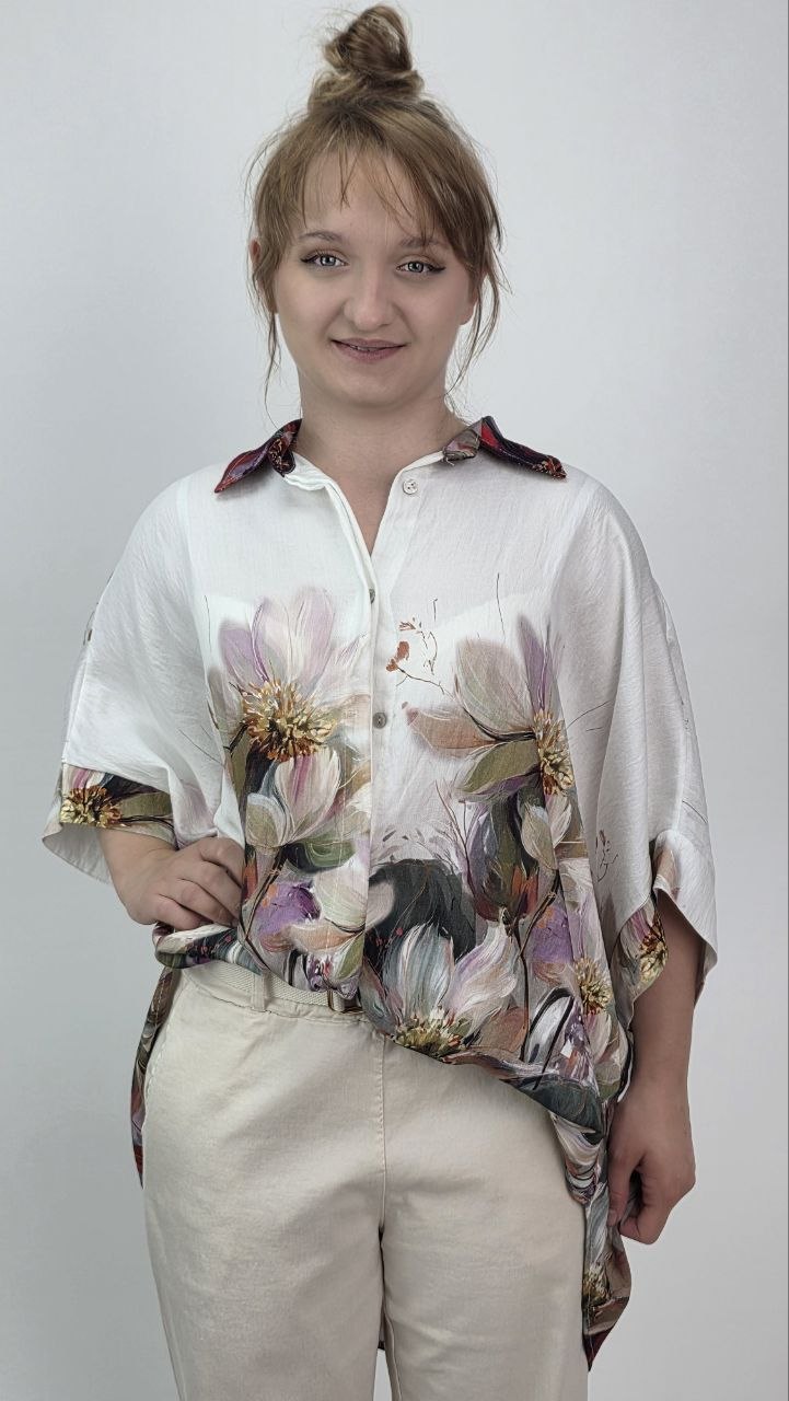 Włoska Koszula Oversize Fiora - obrazek 3
