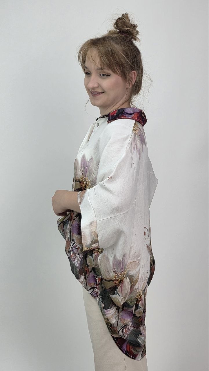 Włoska Koszula Oversize Fiora - obrazek 4
