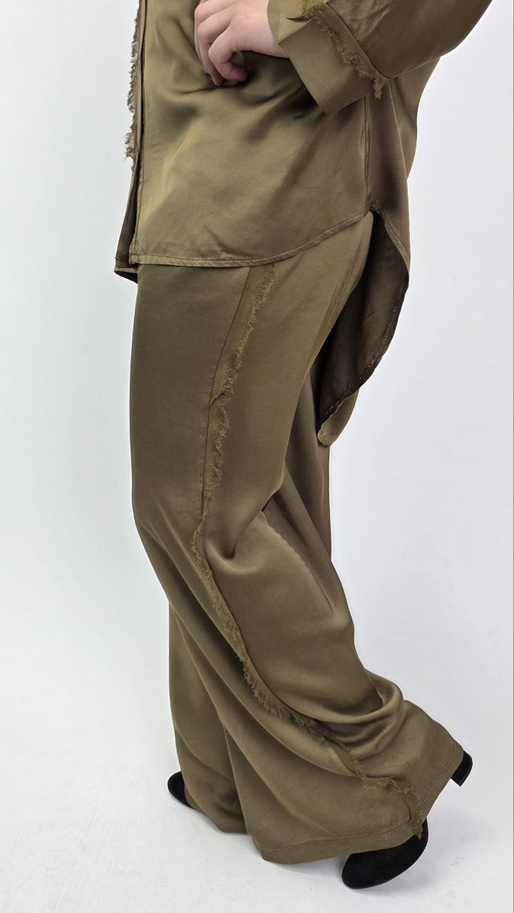 Satynowy komplet premium Miho’s Oliva Taupe - obrazek 6