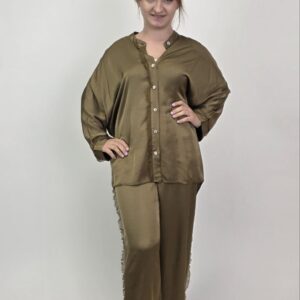 Satynowy komplet premium Miho’s Oliva Taupe