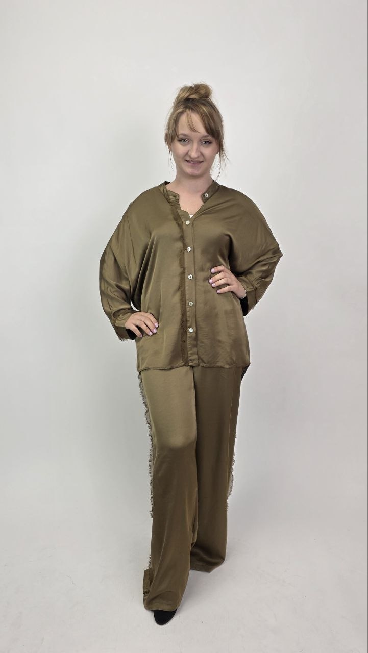 Satynowy komplet premium Miho’s Oliva Taupe
