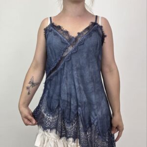 Asymetryczny top Toscana Lace Navy