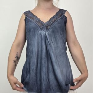 Asymetryczny top Toscana Lace Navy 2