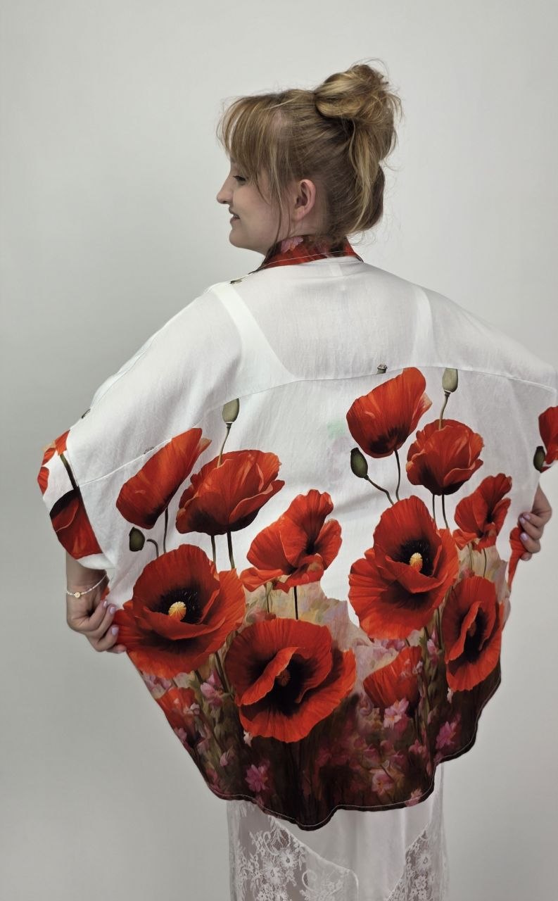 Włoska Koszula Oversize Maki - obrazek 5